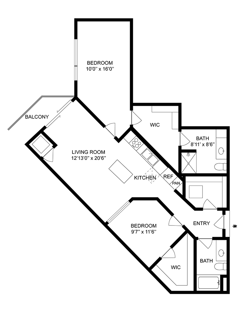 Curie floor plan
